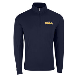 Vantage UCLA Block Mesh 1/4 Zip Tech Pullover Navy