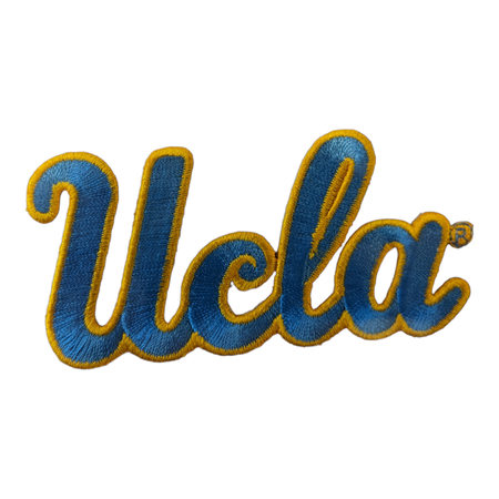 The Emblem Source UCLA Script Blue Embroadery Patch