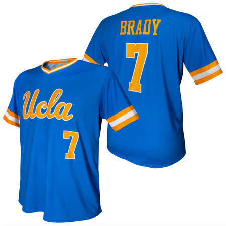 UCLA FootBall Jersey Ladies Crop Tee Blue - Campus Store