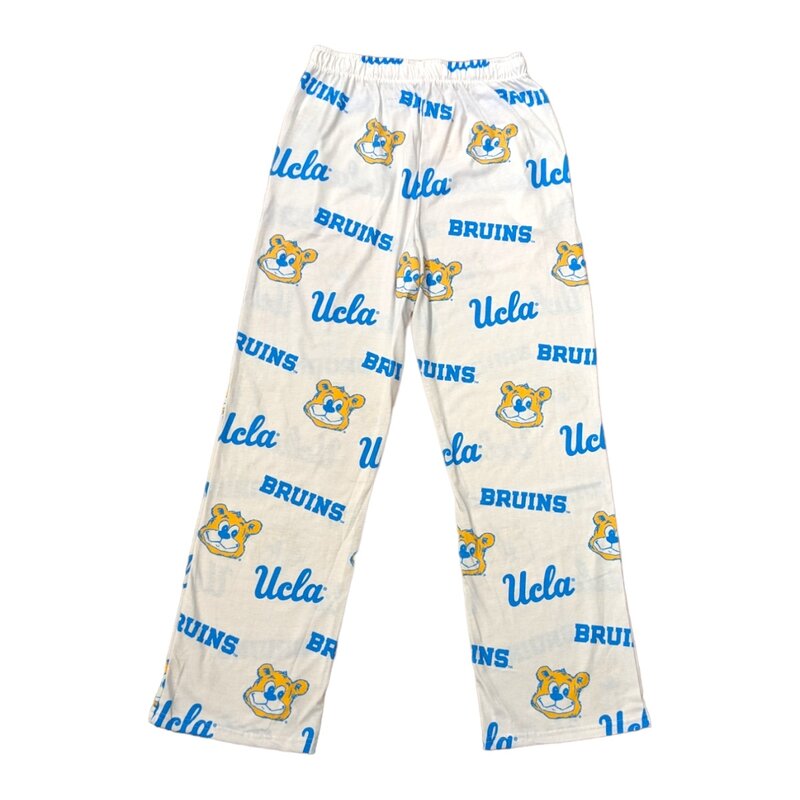 Boxercraft UCLA Multiple Team Logo Pajama White Pant