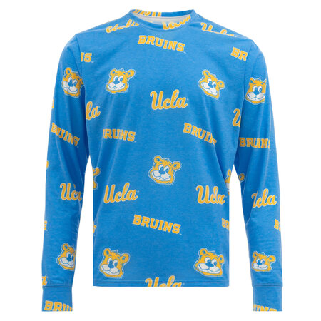 Boxercraft UCLA Multiple Team Logo Pajama Long Sleeve Blue Tee