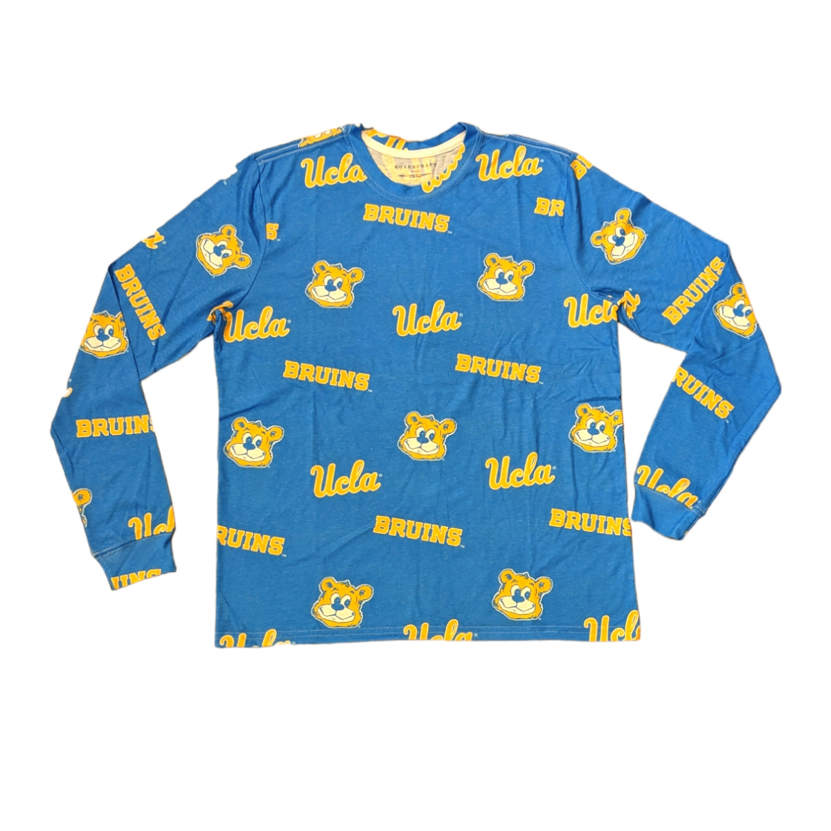Boxercraft UCLA Multiple Team Logo Pajama Long Sleeve Blue Tee