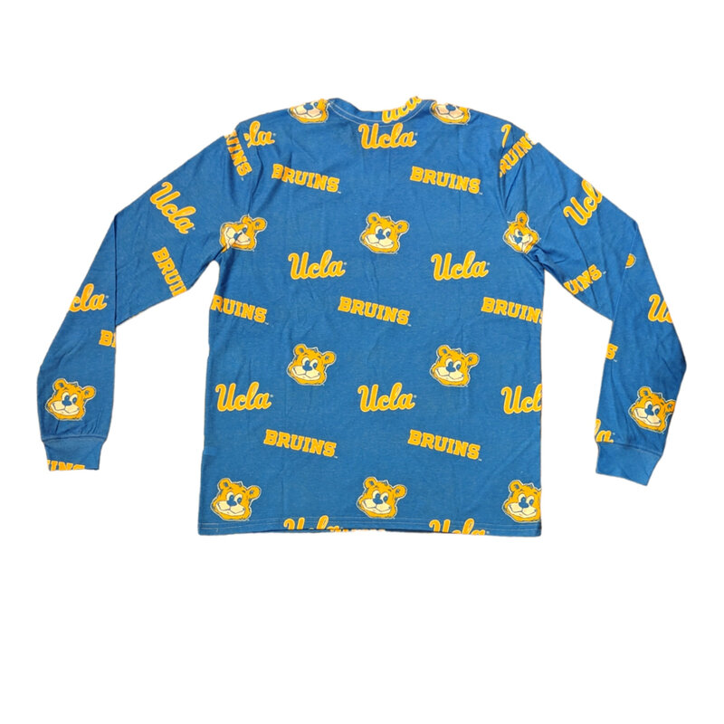 Boxercraft UCLA Multiple Team Logo Pajama Long Sleeve Blue Tee