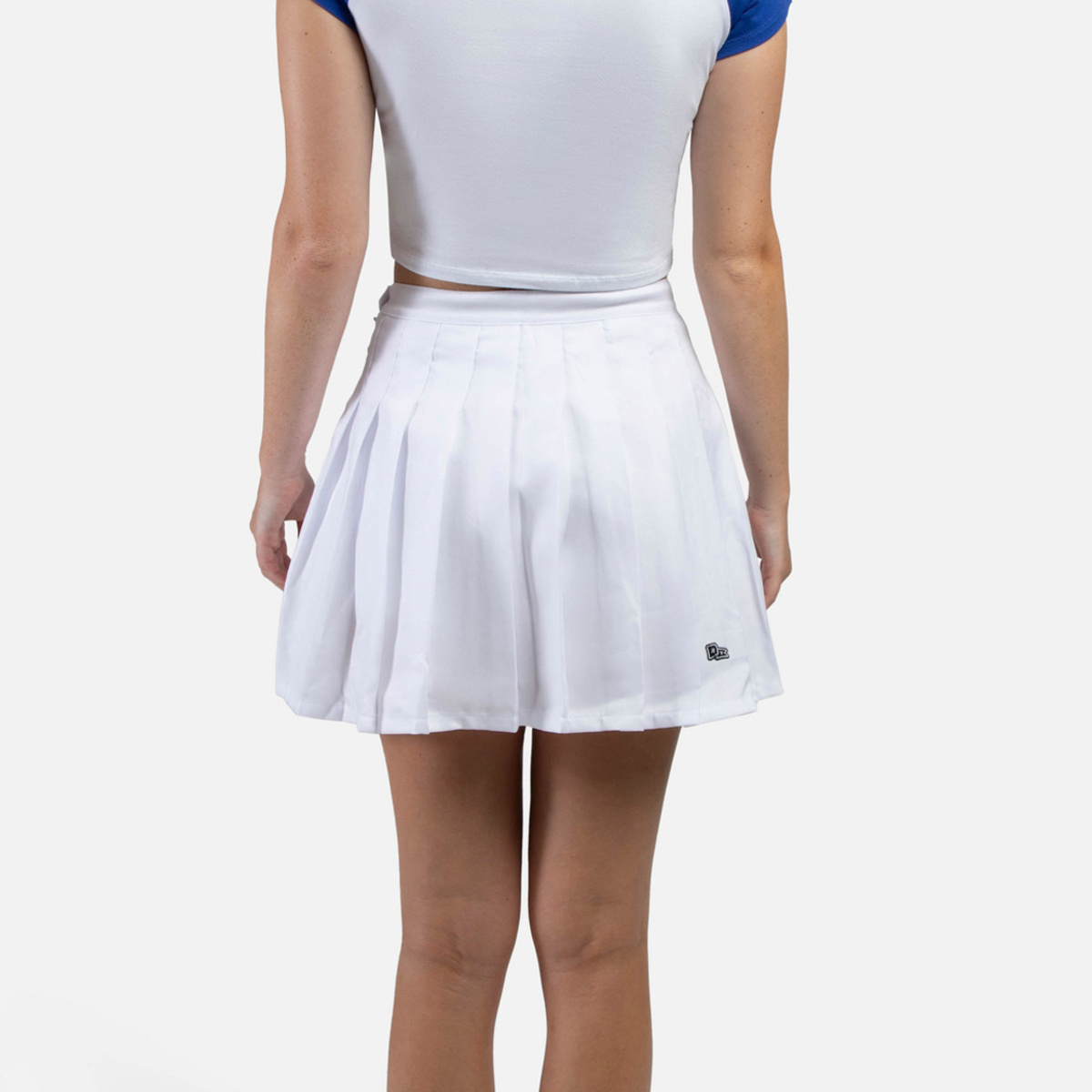 HYPE AND VICE UCLA Script Tennis Skirt White