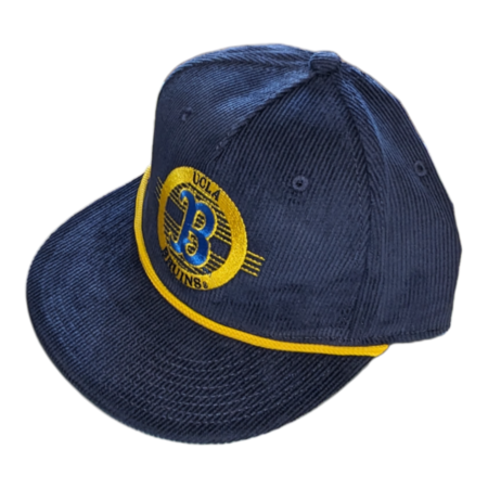 The Game UCLA Bruins Corduroy Flat Bill With Rope Navy