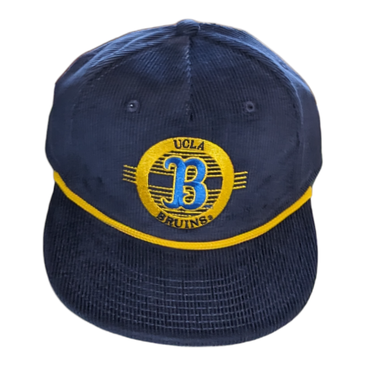 The Game UCLA Bruins Corduroy Flat Bill With Rope Navy