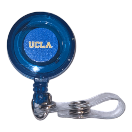 MCM Brands UCLA Retractable Badge Holder Transparent Blue