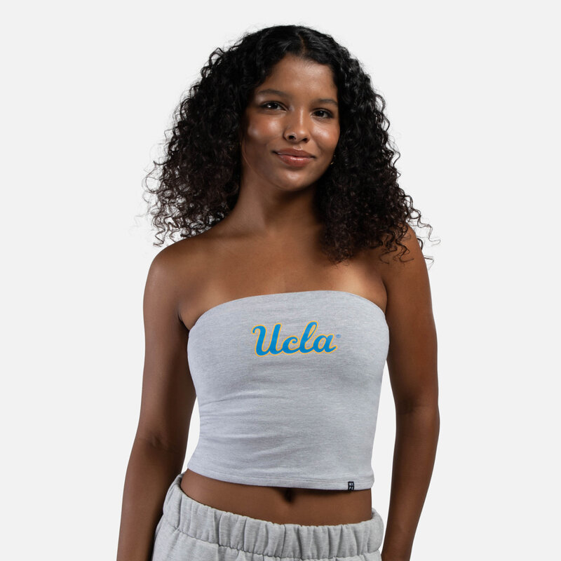 HYPE AND VICE UCLA Script Tube Top Grey