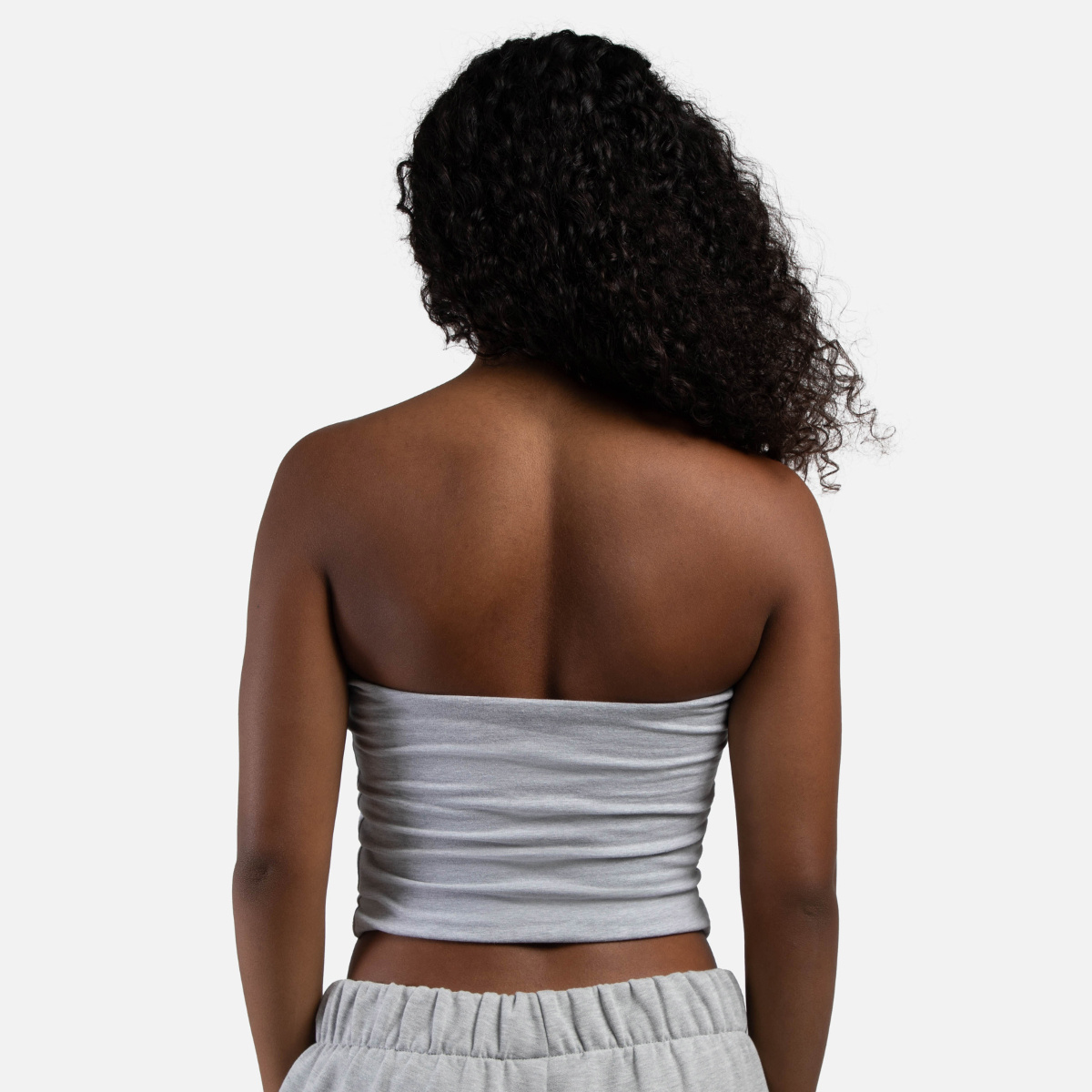 HYPE AND VICE UCLA Script Tube Top Grey