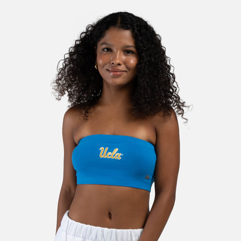 HYPE AND VICE UCLA Script Bandeau Top Blue