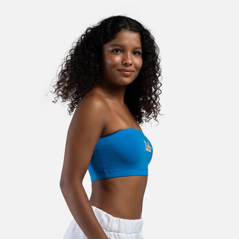 HYPE AND VICE UCLA Script Bandeau Top Blue