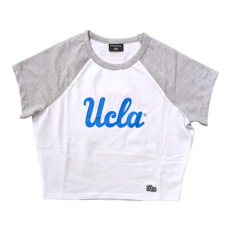 Ucla Jersey Ladies Crop Top White - Campus Store