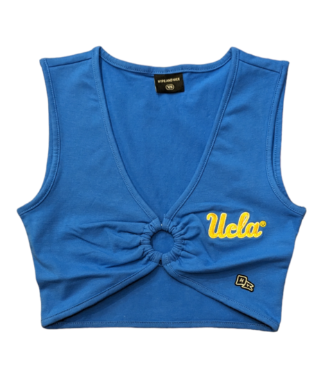 Ucla Jersey Ladies Crop Top White - Campus Store