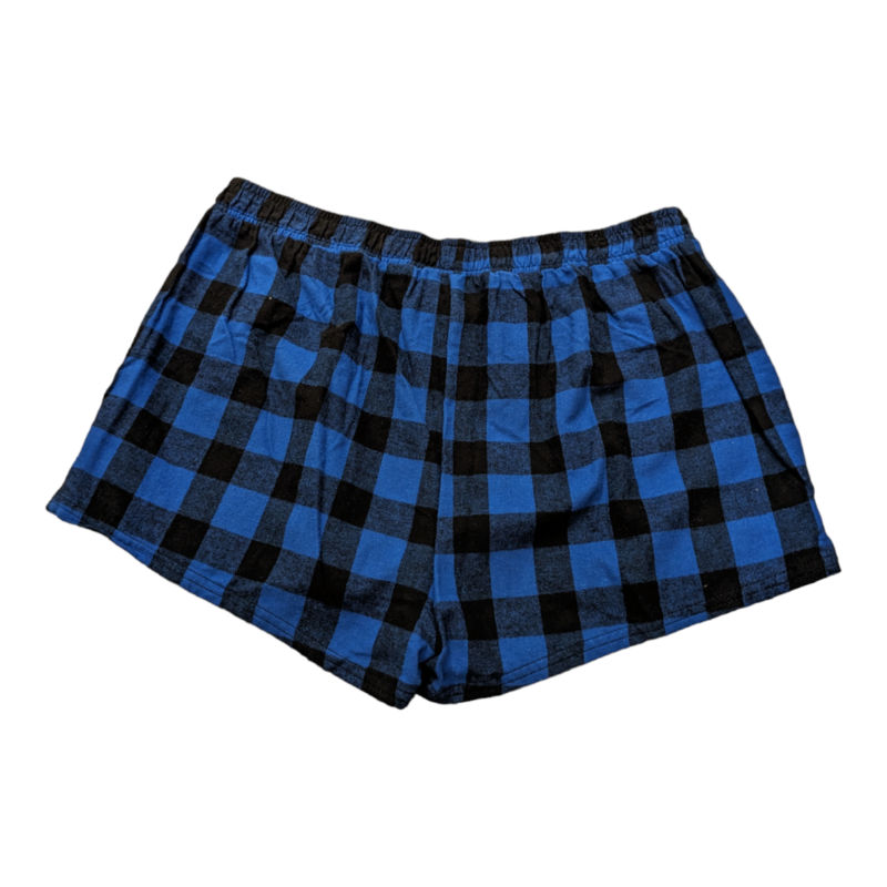 Boxercraft UCLA Ladies Flannel Short Black Blue