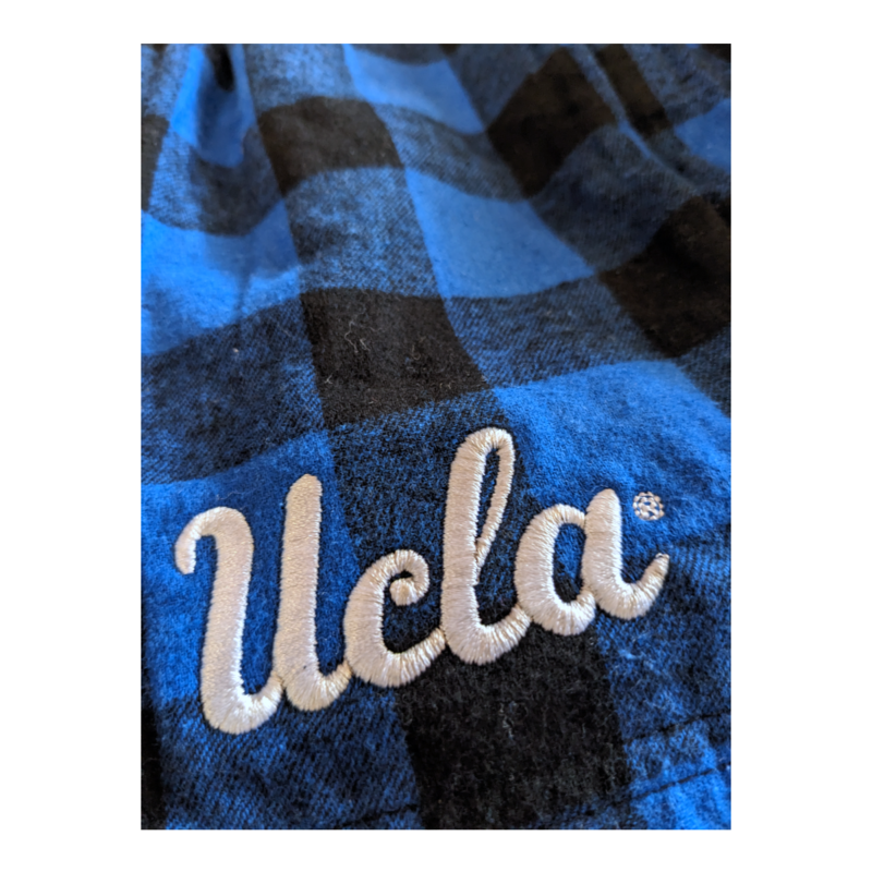 Boxercraft UCLA Ladies Flannel Short Black Blue
