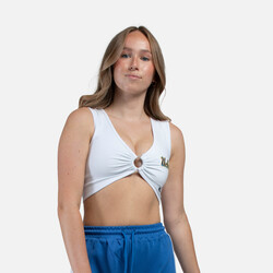 HYPE AND VICE UCLA Script Ring It Top White