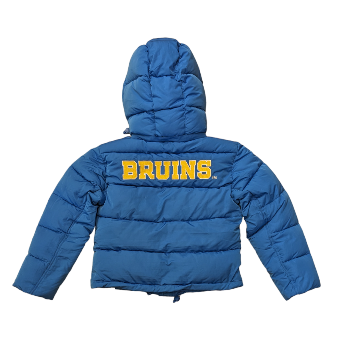 HYPE AND VICE Bear UCLA Puffer Jacket Hood Blue