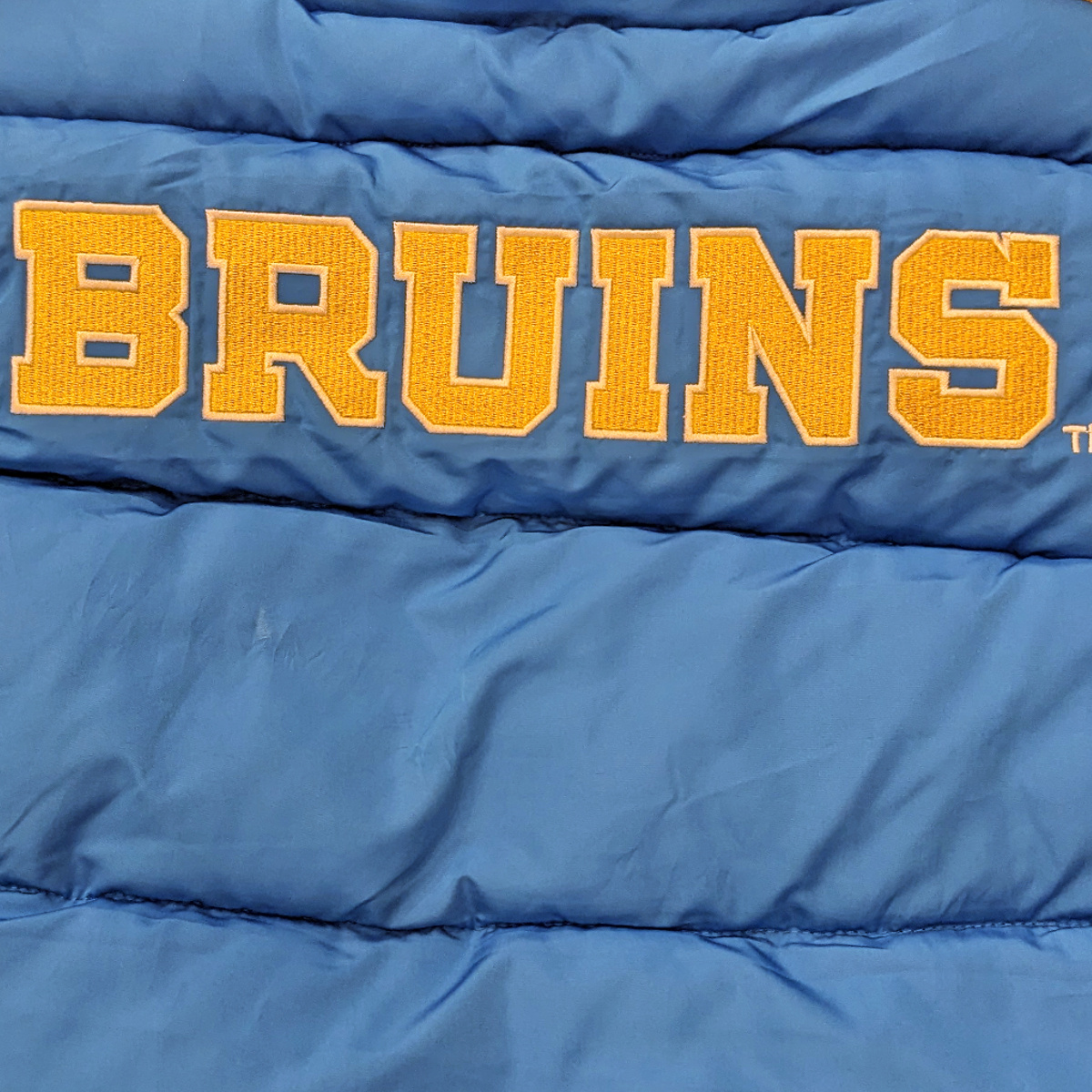 HYPE AND VICE Bear UCLA Puffer Jacket Hood Blue