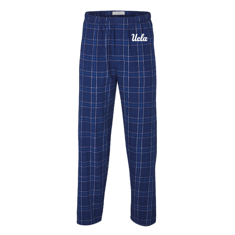 Boxercraft UCLA Adult Flannel Pant Navy Royal White