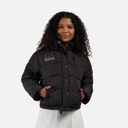 HYPE AND VICE Bear UCLA Puffer Jacket Hood Black