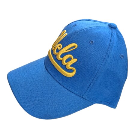 ADIDAS Haedwear UCLA Gold Script Structured Flex Team Prim Color Hatm - 558z