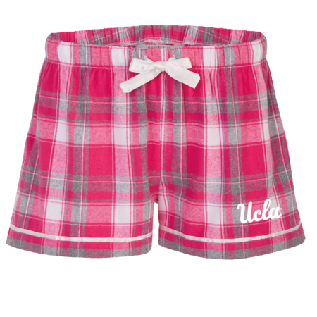 Boxercraft UCLA Script Ladies Fannel Pink Short