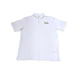 Boxercraft UCLA Mens Pique Polo White