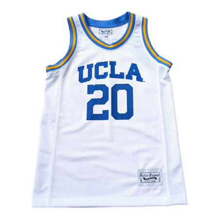 Retro Brand UCLA White Youth Basketball Jersey Osborne #20