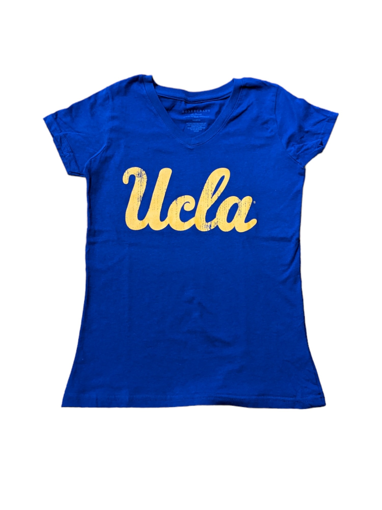 Boxercraft UCLA Script Royal V-Neck Ladies Tee