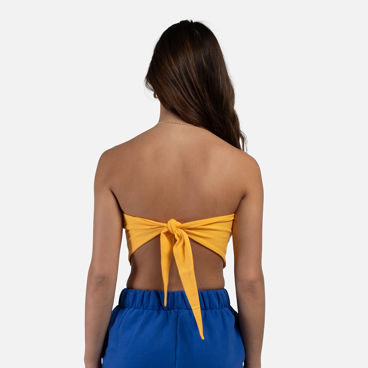 HYPE AND VICE UCLA Arch Bandana Top Gold