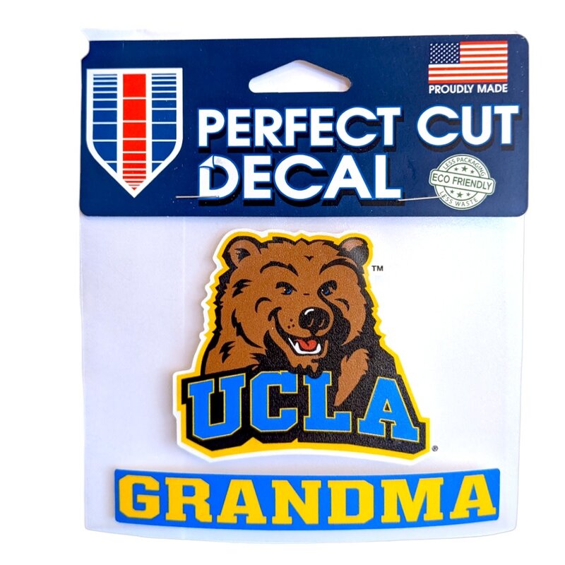 Wincraft Bear UCLA Grandma Perfect Cut Decal 4x5