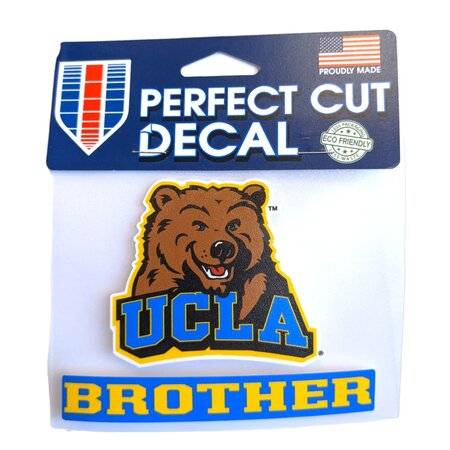 Wincraft Bear UCLA Brother Perfect Cut Decal 4x5