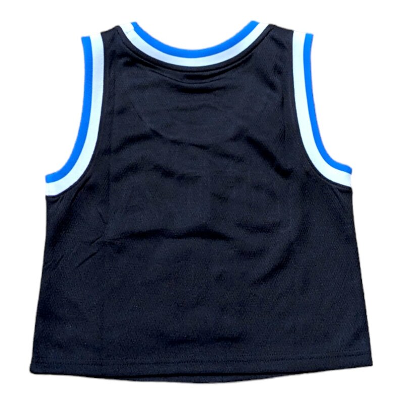 HYPE AND VICE UCLA Cropped Basketball Jersey Black