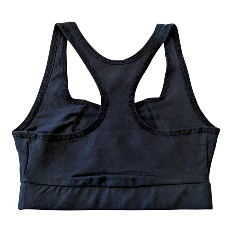 UCLA Script Ladies Sweetheart Sports Bra Black - Campus Store