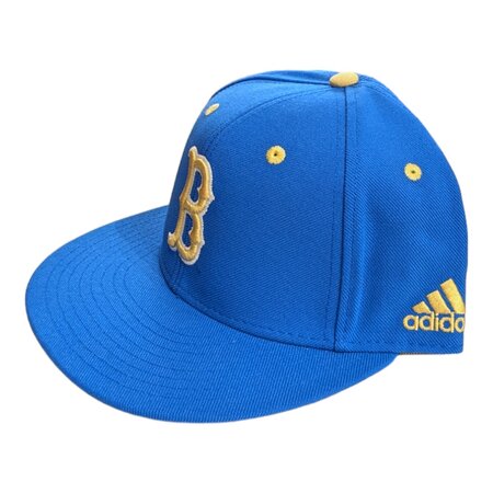 Adidas B UCLA Logo Climalite On Field Baseball Fitted Cap Blue