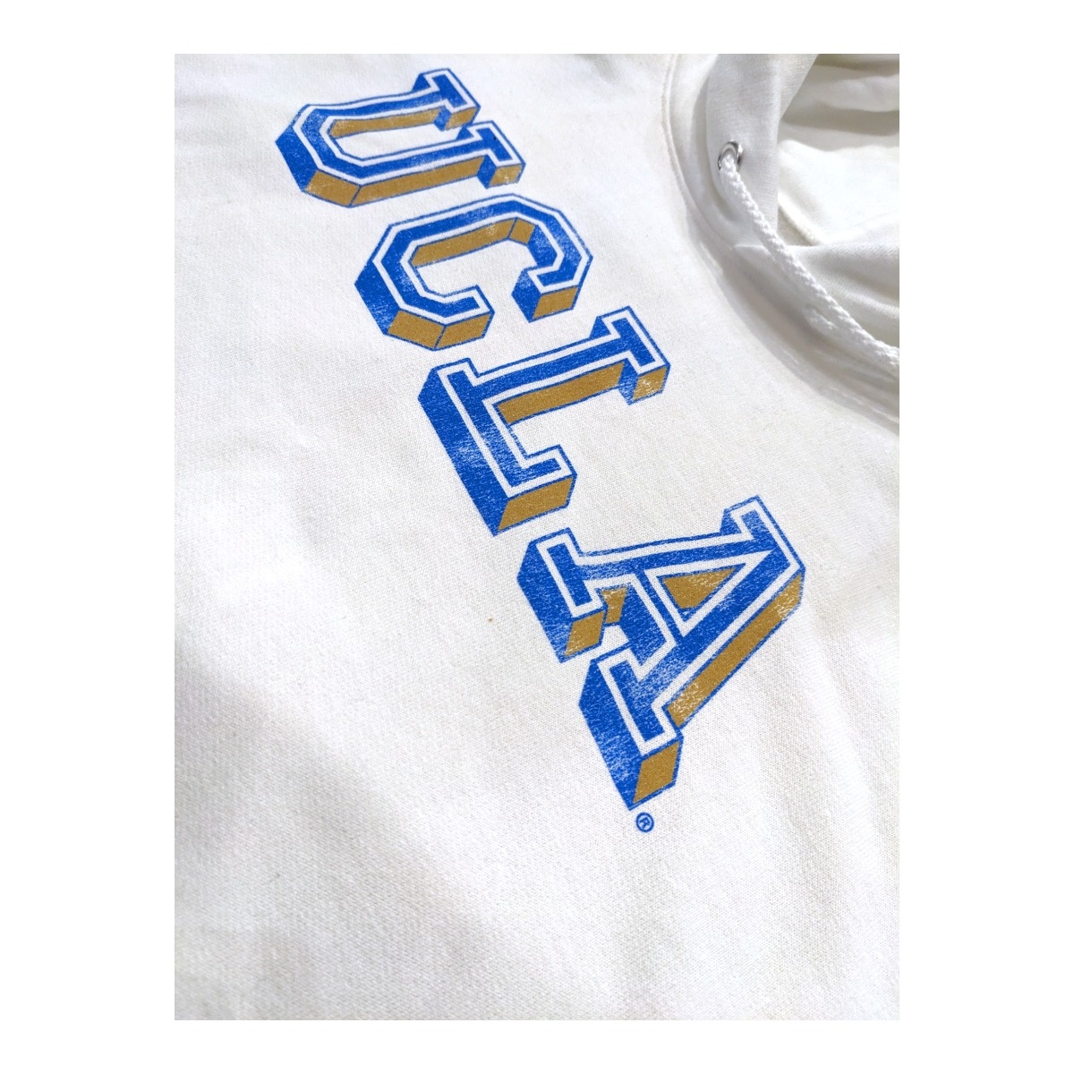 The Victory UCLA 3D Distressed Hood White