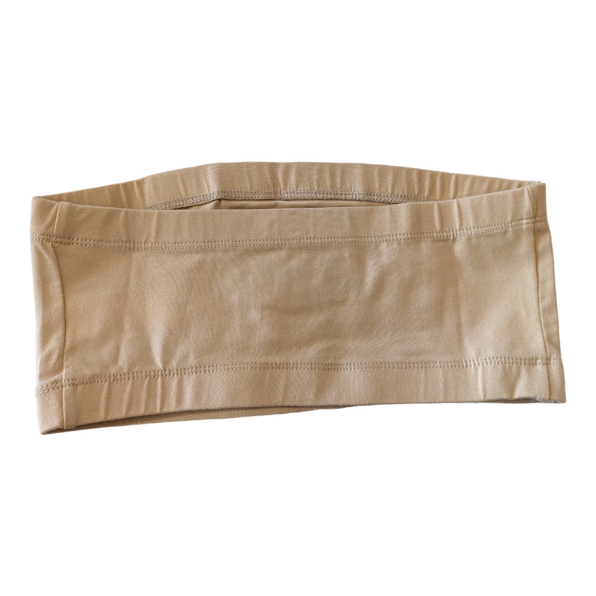 HYPE AND VICE UCLA Script Bandeau Top Nude Tan