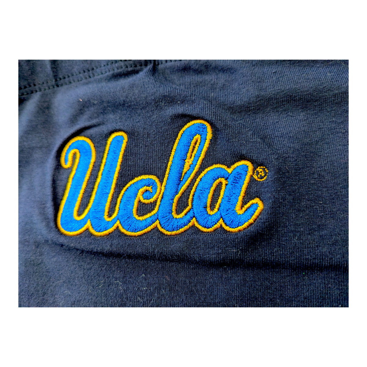 HYPE AND VICE UCLA Script Bandeau Top Navy