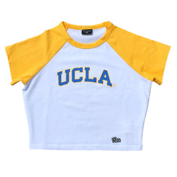 HYPE AND VICE UCLA Arch Homerun Tee Gold