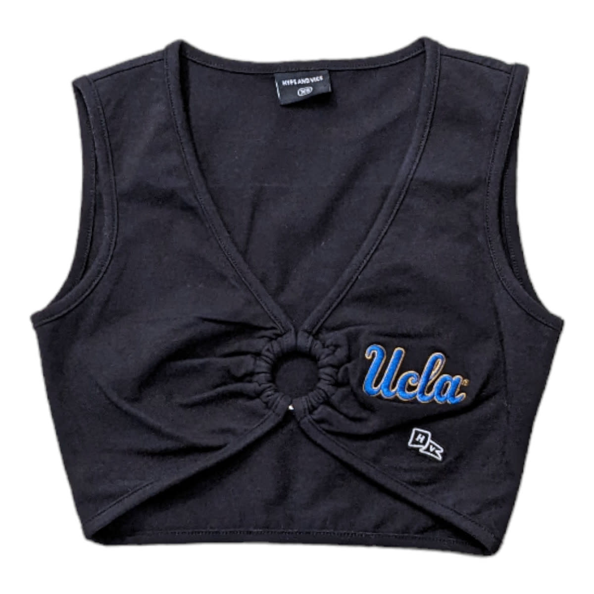 HYPE AND VICE UCLA Script Ring It Top Black