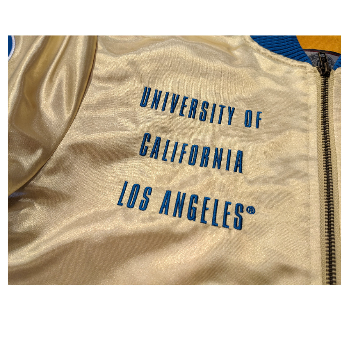 Mitchell & Ness UCLA NCCA OG Lightweight Gold Jacket