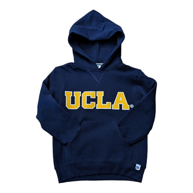 Russell Athletic UCLA Block Boys 50/50 Fleece Pullover Navy Hoodie