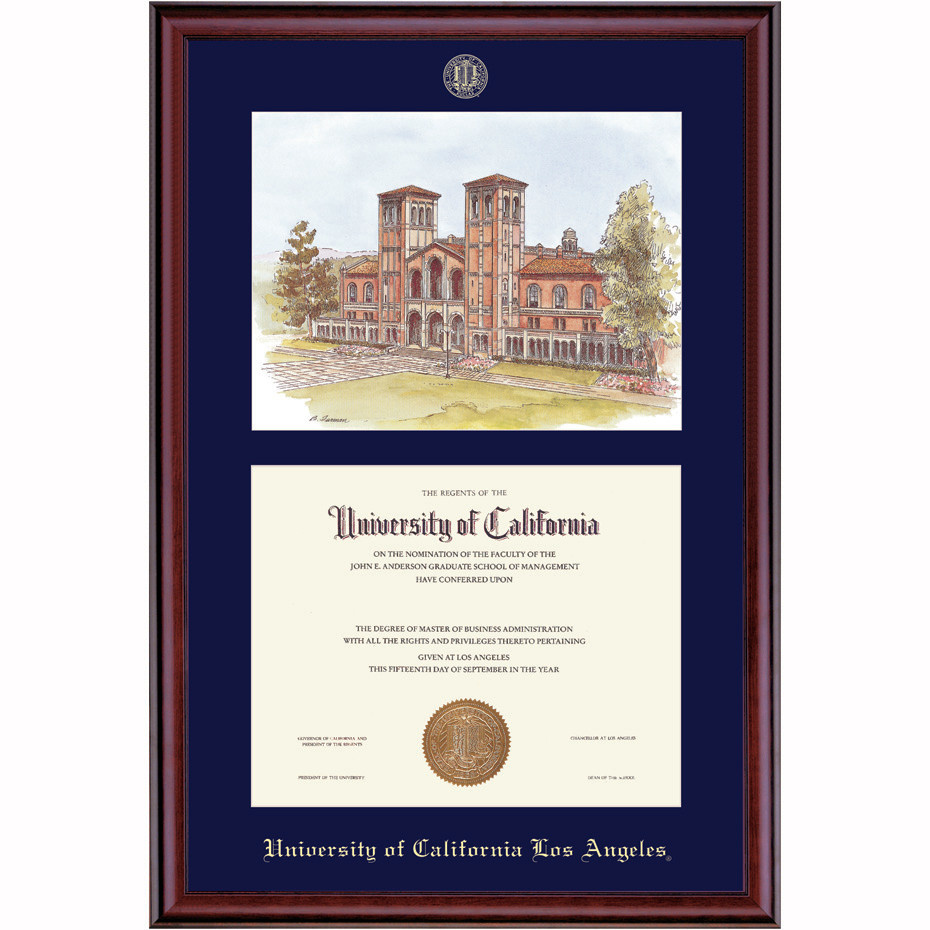 Framing Success UCLA Litho Classic Moulding Diploma Frame