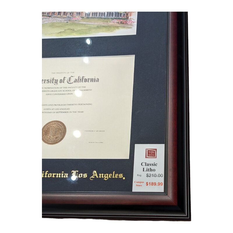 Framing Success UCLA Litho Classic Moulding Diploma Frame