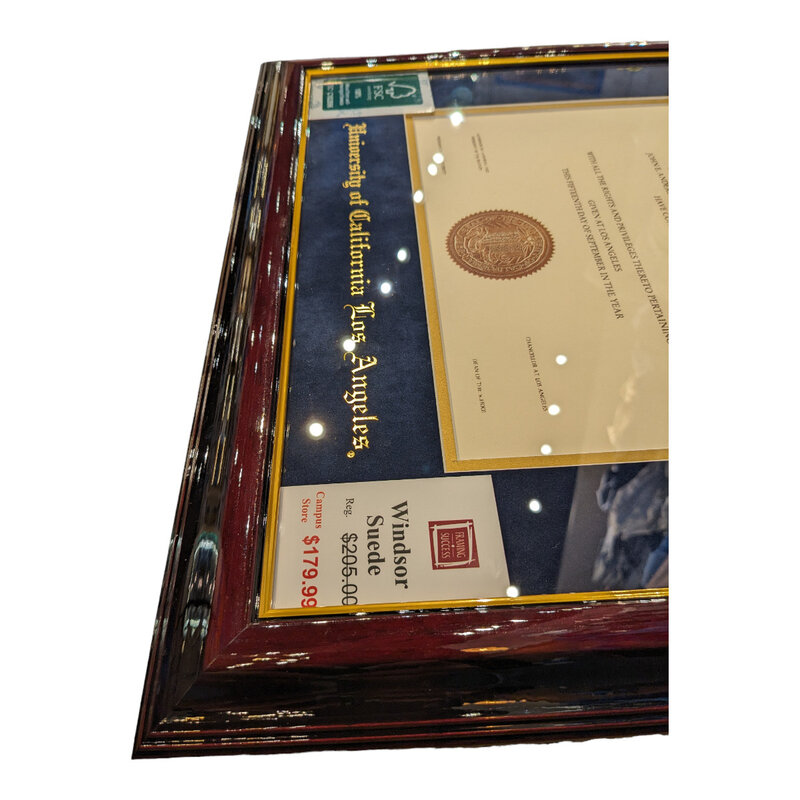 Framing Success UCLA Windsor Moulding Diploma Frame