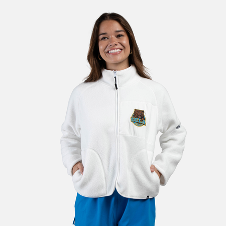 HYPE AND VICE UCLA Bear Coach Sweater White