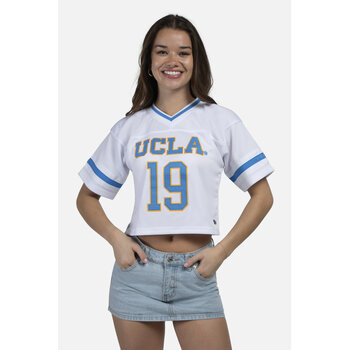 HYPE AND VICE UCLA Ladies Football Jersey White