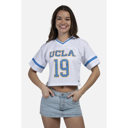 HYPE AND VICE UCLA Ladies Football Jersey White