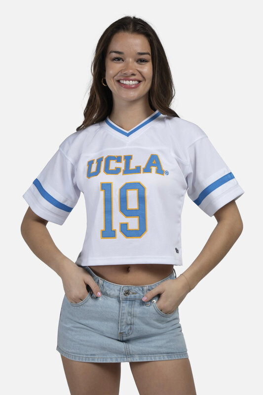 HYPE AND VICE UCLA Ladies Football Jersey White