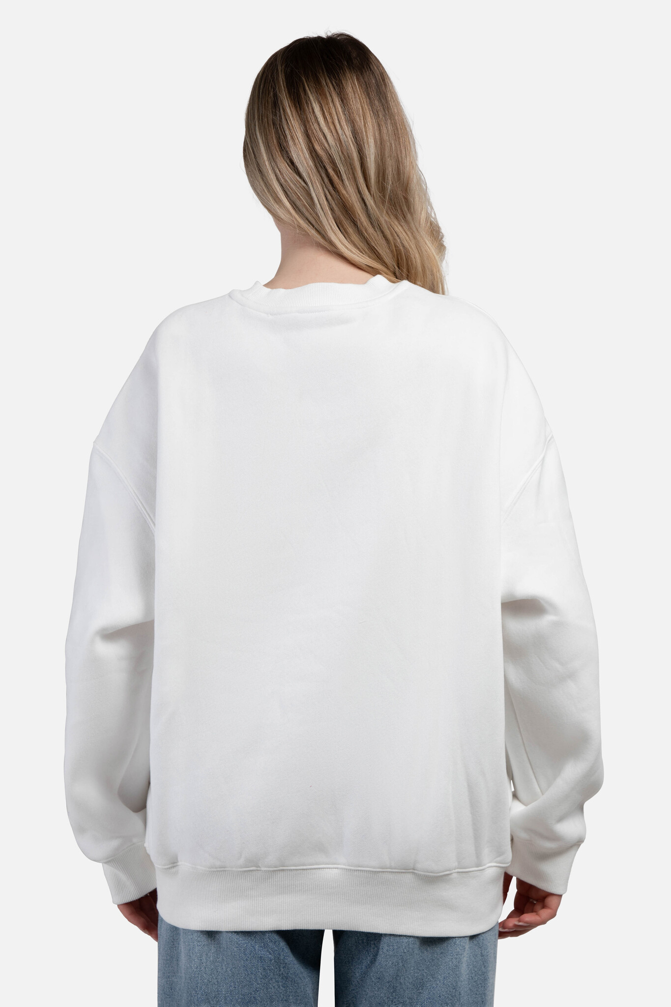 HYPE AND VICE UCLA Block Offside Crewneck White